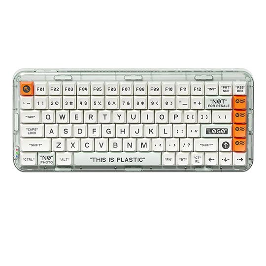 MelGeek mojo84 ホワイト【送料無料】 MelGeek Kailh Mojo 84 Kailh Box Plastic Gaming Wireless Keyboard