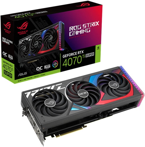 [692964] RTX 4070 TI Super ASUS ROG STRIX 16GB Graphic Card - Black