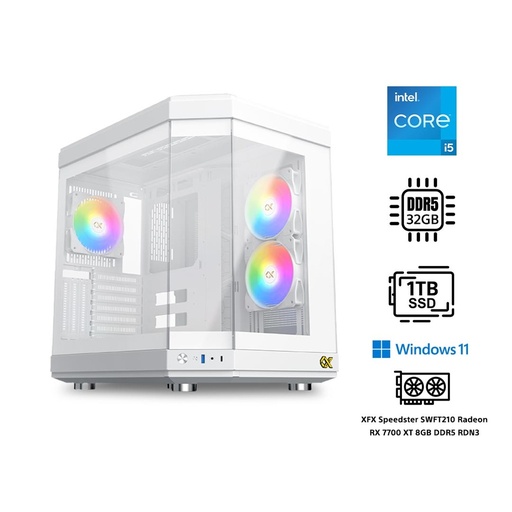 [696841] CORE EC3-B Gaming PC i5/14th Gen/32GB DDR5/1TB SSD M.2/ Radeon RX 7700XT/Win 11 Pro