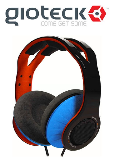[675944] Gioteck TX-30 Stereo 'Game &amp; Go' Wired Headset Orange/Blue