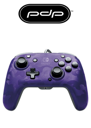 [676024] PDP NS Face-off Deluxe Controller + Audio (Camo Purple)