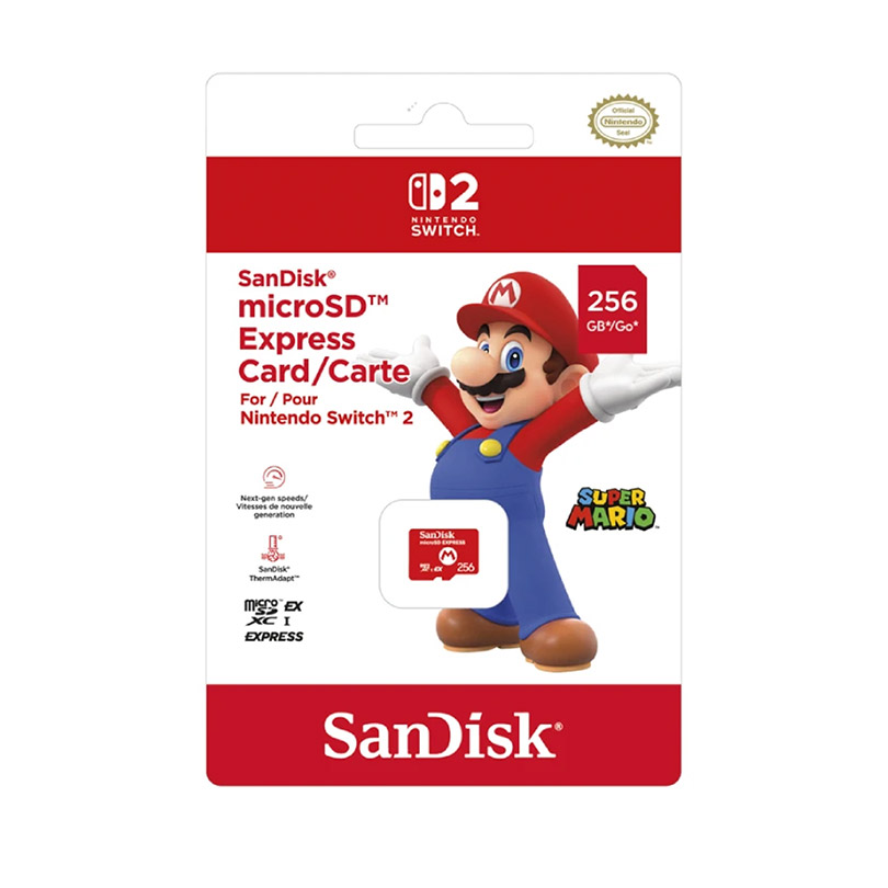 SanDisk 256GB microSD Express Card for Nintendo Switch 2 | Game Store
