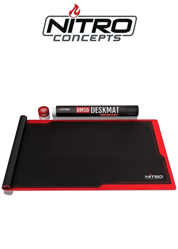 [676576] Nitro Concepts Desk Mat, 1600x800mm - black/red