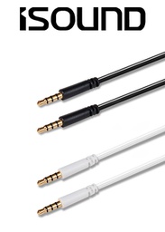 [676619] ISOUND AUDIO CABLE TWIN PACK - WHITE&BLACK