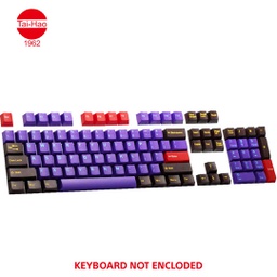 [676670] Tai-Hao 113-Keys ABS Double Shot Cubic-Keycap Set - Ultraviolet