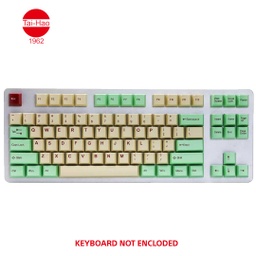 [677751] Tai-Hao 111-Keys ABS Double Shot (Complete Set for US layout) Cubic-Keycap Set - Mint/Beige